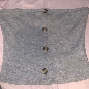 Grey tube top, size Small, Worn only a few times, looks brand new.